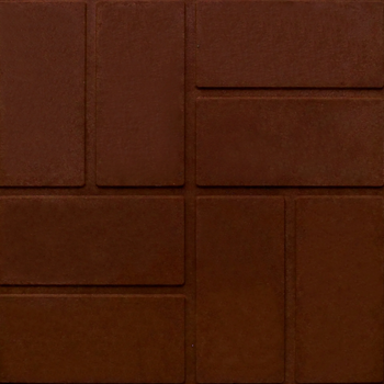 Тротуарная плитка 40х40х5см коричневая "8 кирпичей" М800